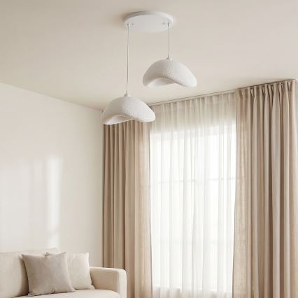 Brilagi - Suspension sur câble WABI SABI 2xE27/40W/230V Ø 74 cm blanche