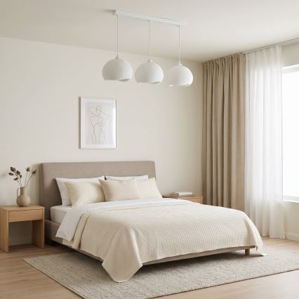 Brilagi - Suspension sur câble WABI SABI 3xE27/40W/230V blanche