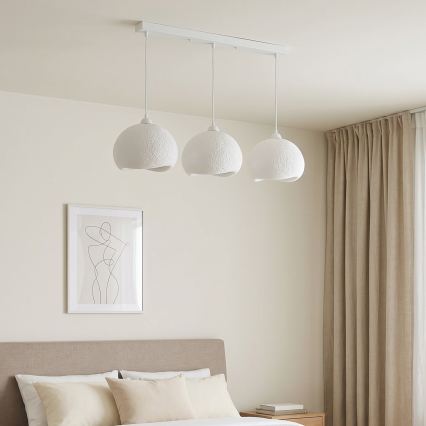 Brilagi - Suspension sur câble WABI SABI 3xE27/40W/230V blanche