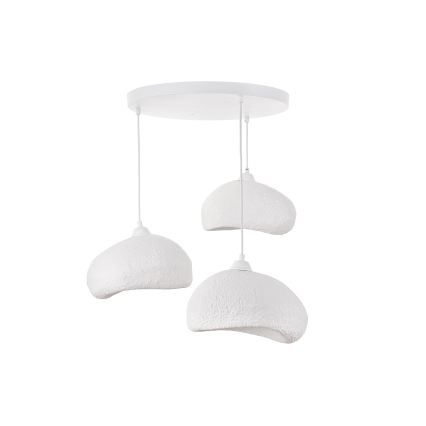 Brilagi - Suspension sur câble WABI SABI 3xE27/40W/230V Ø 60 cm blanche