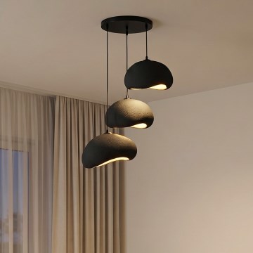 Brilagi - Suspension sur câble WABI SABI 3xE27/40W/230V Ø 60 cm noir
