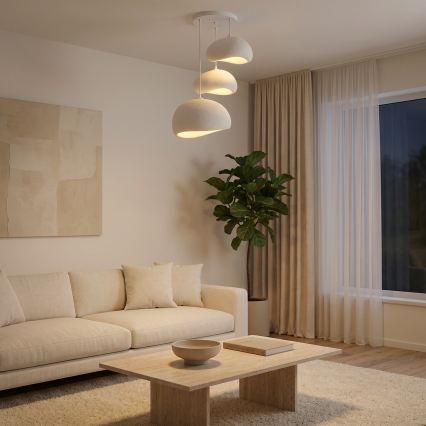 Brilagi - Suspension sur câble WABI SABI 3xE27/40W/230V, Ø 76 cm, blanche
