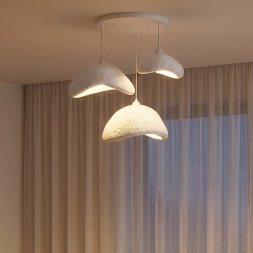 Brilagi - Suspension sur câble WABI SABI 3xE27/40W/230V Ø 82 cm blanche