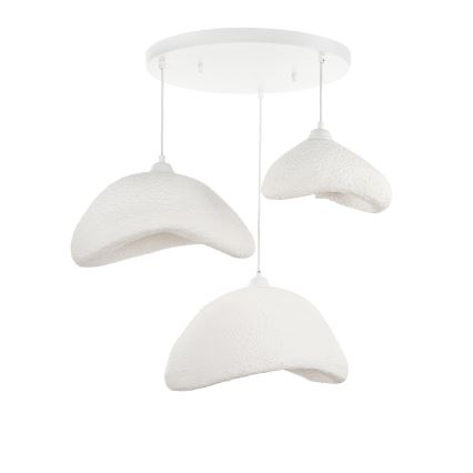 Brilagi - Suspension sur câble WABI SABI 3xE27/40W/230V Ø 82 cm blanche