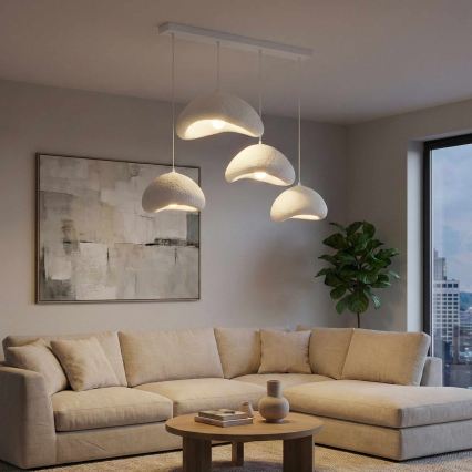 Brilagi - Suspension sur câble WABI SABI 4xE27/40W/230V blanc