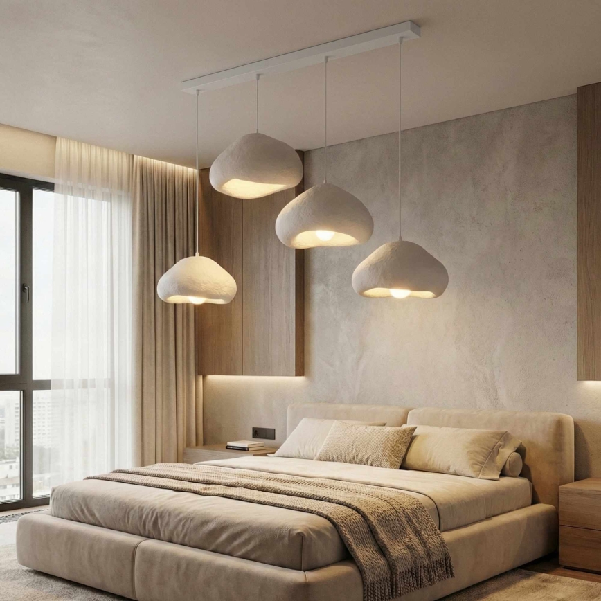 Brilagi - Suspension sur câble WABI SABI 4xE27/40W/230V blanche