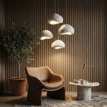 Brilagi - Suspension sur câble WABI SABI 4xE27/40W/230V Ø 95 cm blanche