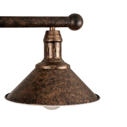 BRILAGI - Suspension sur tige FORGE 2xE27/60W/230V cuivre/patiné