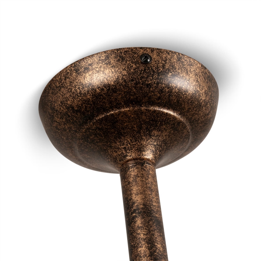 BRILAGI - Suspension sur tige FORGE 3xE27/60W/230V patine/cuivrée