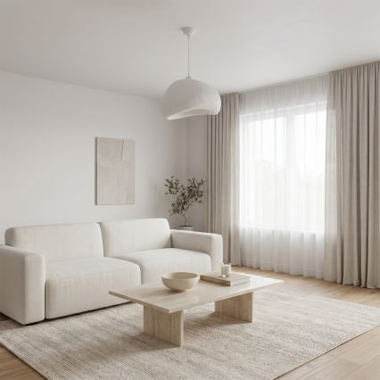 Brilagi - Suspension WABI SABI sur câble 1xE27/40W/230V Ø 42 cm blanche