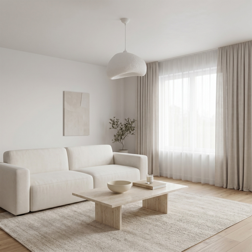 Brilagi - Suspension WABI SABI sur câble 1xE27/40W/230V Ø 42 cm blanche
