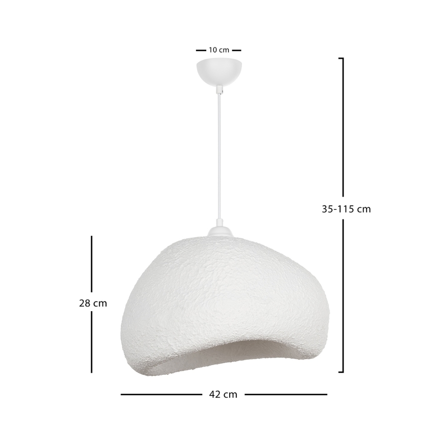 Brilagi - Suspension WABI SABI sur câble 1xE27/40W/230V Ø 42 cm blanche