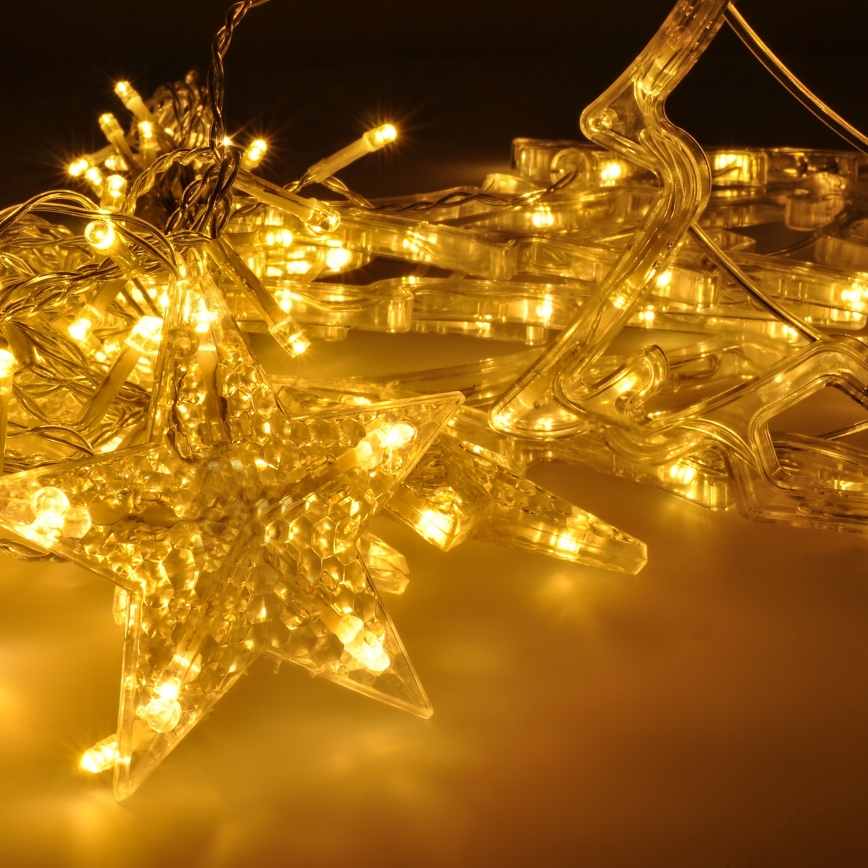 Brilagi - Tenda da esterno natalizia LED 138xLED/8 funzioni 5m IP44 bianco caldo