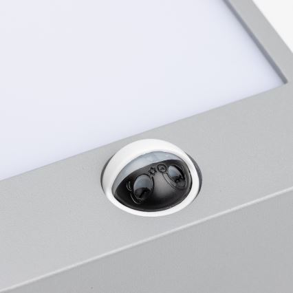 Brilagi - Lampada da parete LED da esterno con sensore TERNI LED/12W/230V grigio IP44