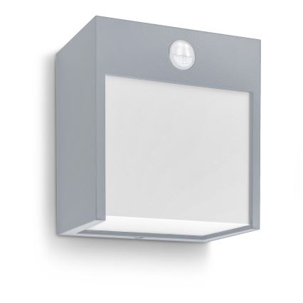 Brilagi - Lampada da parete LED da esterno con sensore TERNI LED/12W/230V grigio IP44
