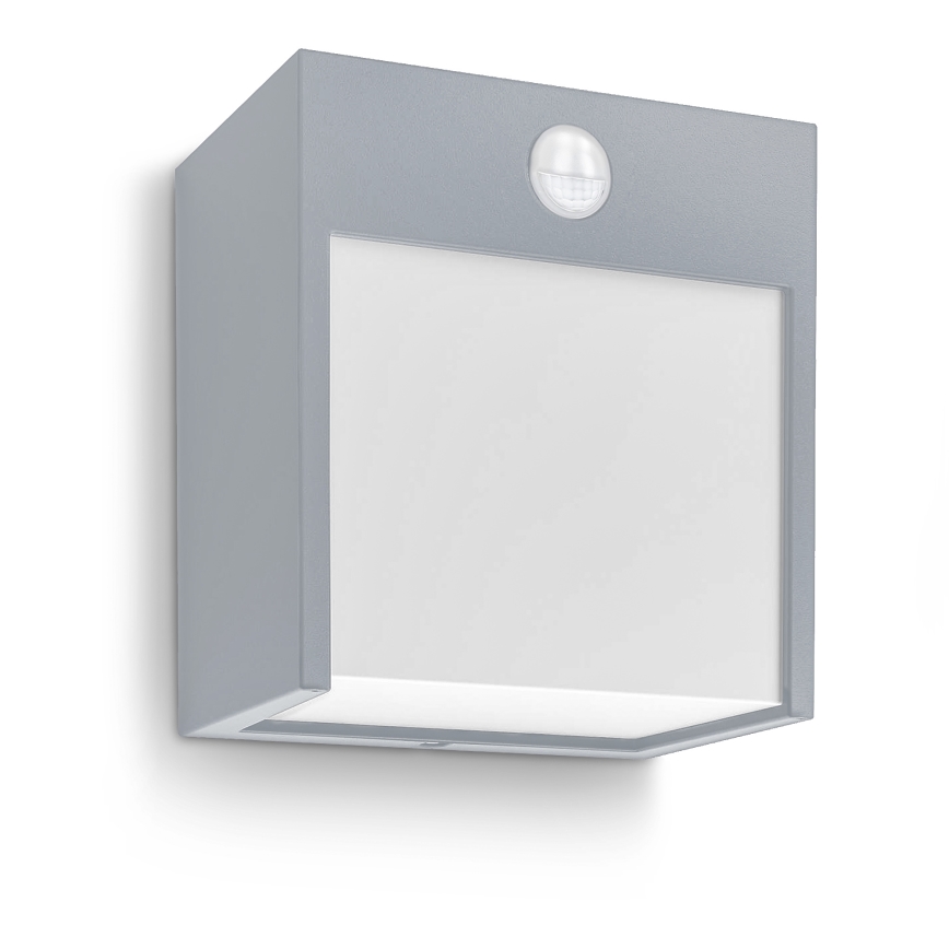 Brilagi - Lampada da parete LED da esterno con sensore TERNI LED/12W/230V grigio IP44