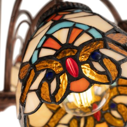 Brilagi - Tiffany-Buntglas-Aufbauleuchte MIRABELLA 8xE27/60W/230V Ø 68 cm