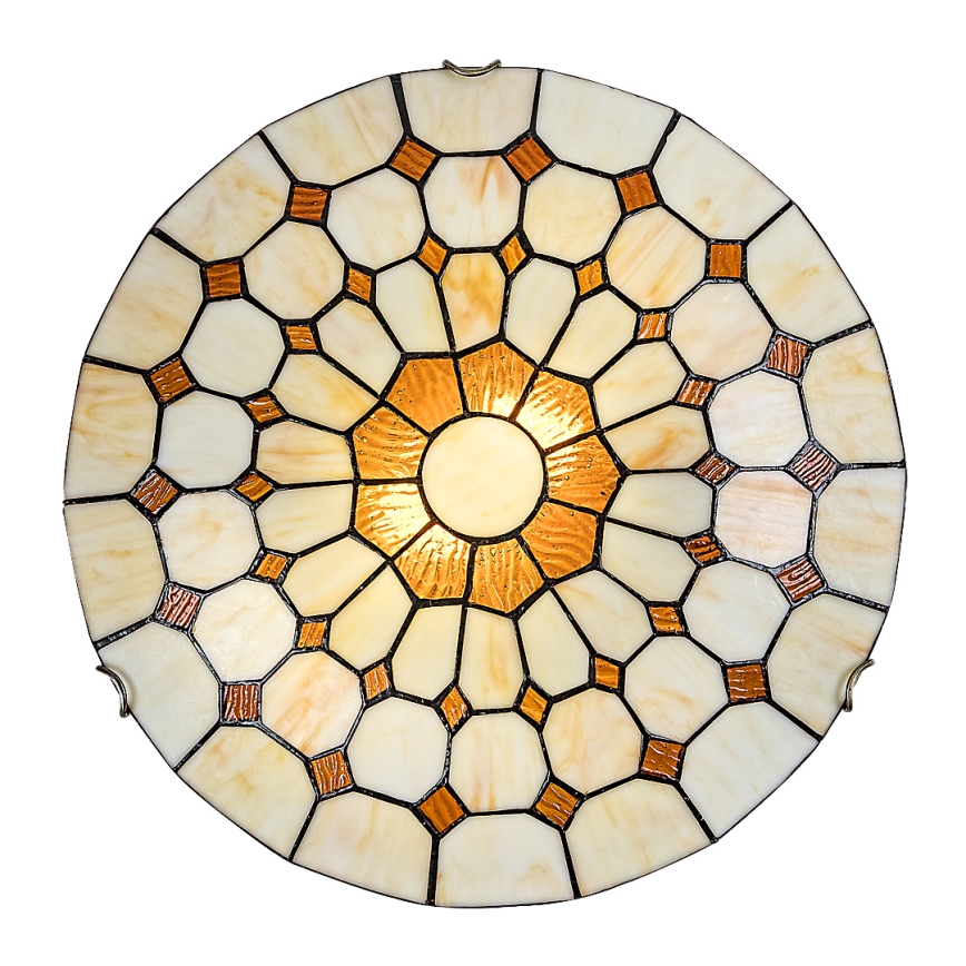 Brilagi - Tiffany-Buntglas-Deckenleuchte DORAN 2xE27/60W/230V
