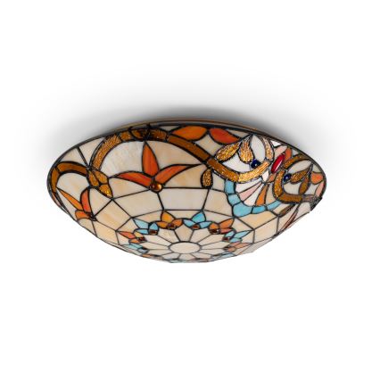 Brilagi - Tiffany-Buntglas-Deckenleuchte MIRABELLA 2xE27/60W/230V Ø 40 cm