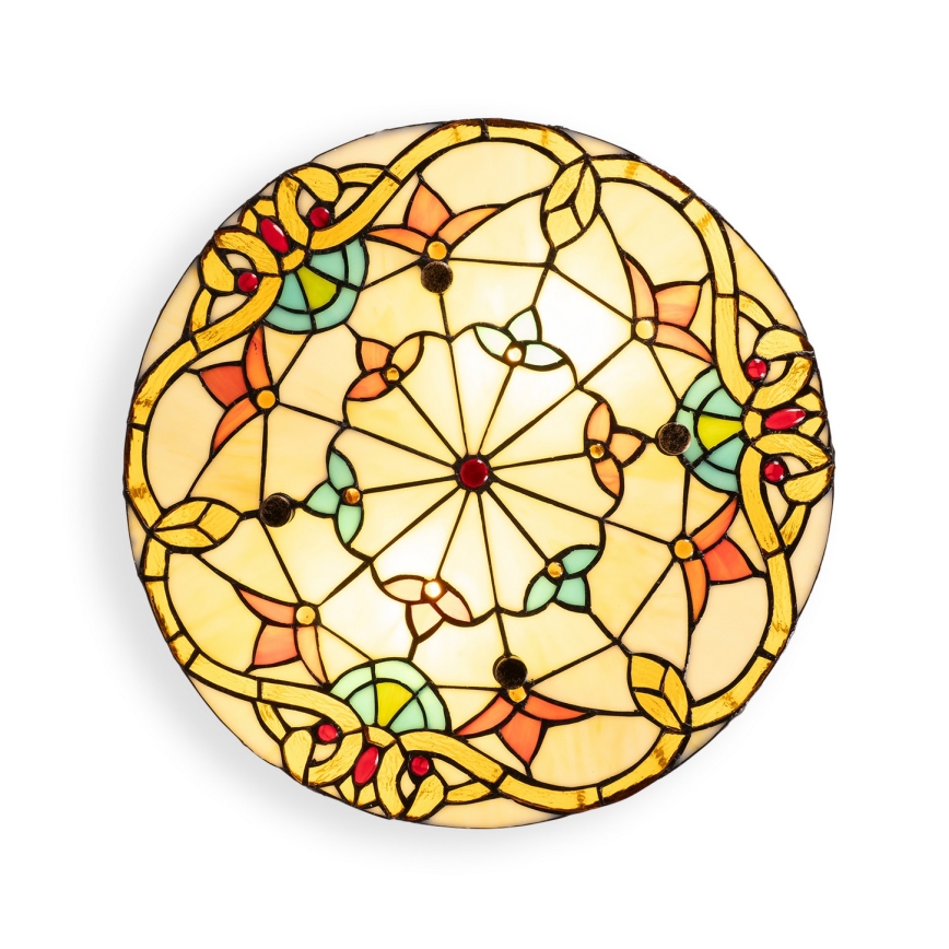 BRILAGI - Tiffany Buntglas-Deckenleuchte MIRABELLA 2xE27/60W/230V Ø 40 cm