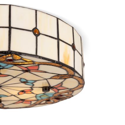 BRILAGI - Tiffany Buntglas-Deckenleuchte MIRABELLA 2xE27/60W/230V Ø 40 cm