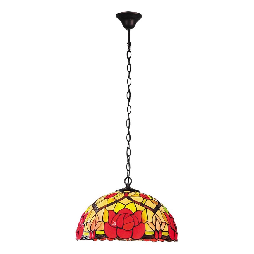 Brilagi - Tiffany Buntglas-Lüster an Kette GARLAN 2xE27/60W/230V