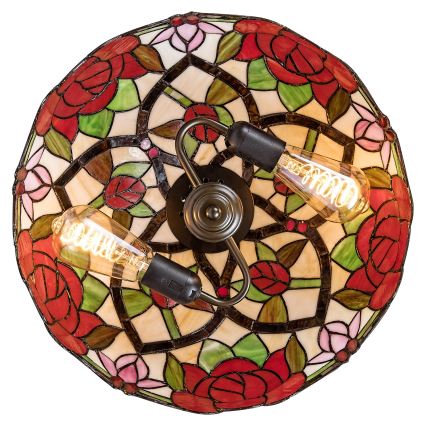 Brilagi - Tiffany Buntglas-Lüster an Kette GARLAN 2xE27/60W/230V