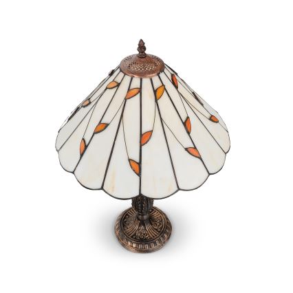 BRILAGI - Tiffany Buntglas-Tischlampe FOLIA 1xE27/60W/230V