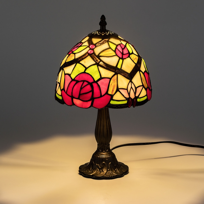 Brilagi - Tiffany Buntglas-Tischlampe GARLAN 1xE14/40W/230V