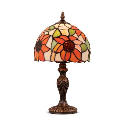 Brilagi - Tiffany-Buntglas-Tischlampe SUNFLOWER 1xE27/60W/230V