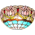 Brilagi - Tiffany-Buntglas-Wandleuchte LORAS 1xE14/40W/230V