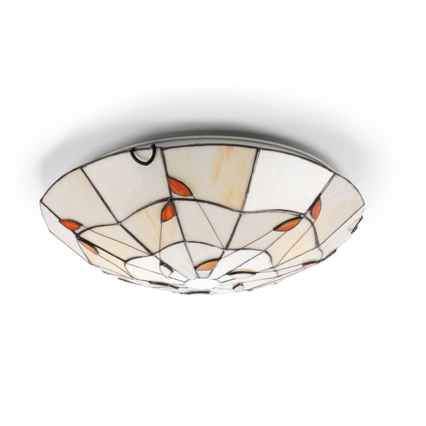 Brilagi - Tiffany-Deckenleuchte FOLIA 2xE27/60W/230V Ø 40 cm