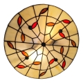 Brilagi - Tiffany-Glas-Deckenleuchte FOLIA 3xE27/60W/230V Ø 40 cm