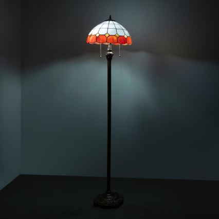 Brilagi - Tiffany-Stehlampe SIENNA 2xE27/60W/230V