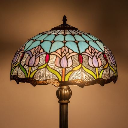 Brilagi - Tiffany-Stehleuchte LORAS 2xE27/60W/230V