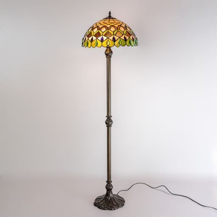 Brilagi - Tiffany-Stehleuchte MARGARET 2xE27/60W/230V
