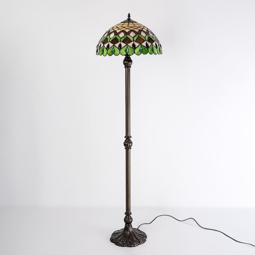 Brilagi - Tiffany-Stehleuchte MARGARET 2xE27/60W/230V