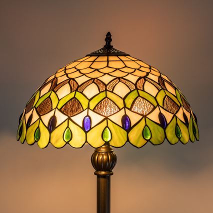 Brilagi - Tiffany-Stehleuchte MARGARET 2xE27/60W/230V
