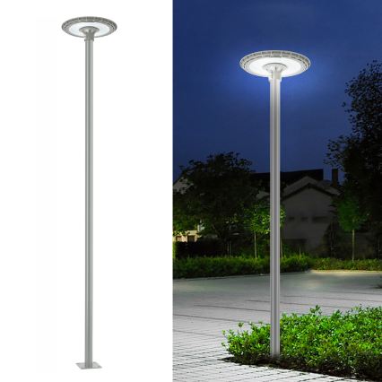 Brilagi - Mât métallique URBAN 3 m pour colonne d'éclairage extérieur, Ø 58 mm, gris