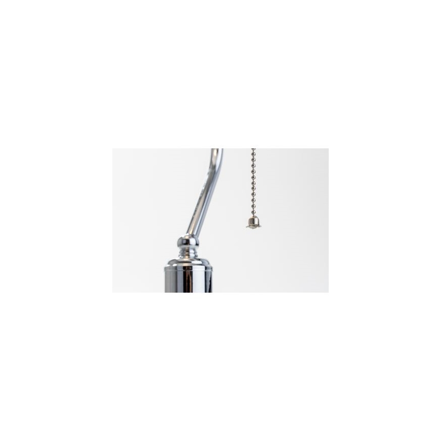 BRILAGI - Tischlampe BANK OFFICE 1xE27/60W/230V glänzender Chrom/Weiß