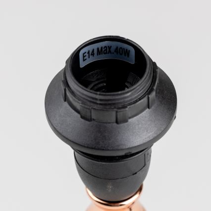 Brilagi - Tischlampe CERIA 1xE14/40W/230V schwarz/kupfer/weiß