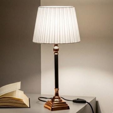 Brilagi - Tischlampe CERIA 1xE14/40W/230V Ø 25 cm kupfer/weiß