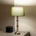 Brilagi - Tischlampe CERIA 1xE27/60W/230V Ø 25 cm glänzender Chrom/grün