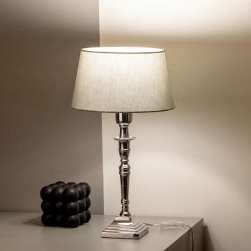 BRILAGI - Tischlampe CERIA 1xE27/60W/230V Ø 25 cm silber/grau