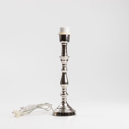 Brilagi - Tischlampe CERIA 1xE27/60W/230V Ø 30 cm Hochglanz-Chrom/Schwarz