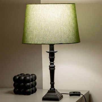 Brilagi - Tischlampe CERIA 1xE27/60W/230V Ø 30 cm schwarz/grün