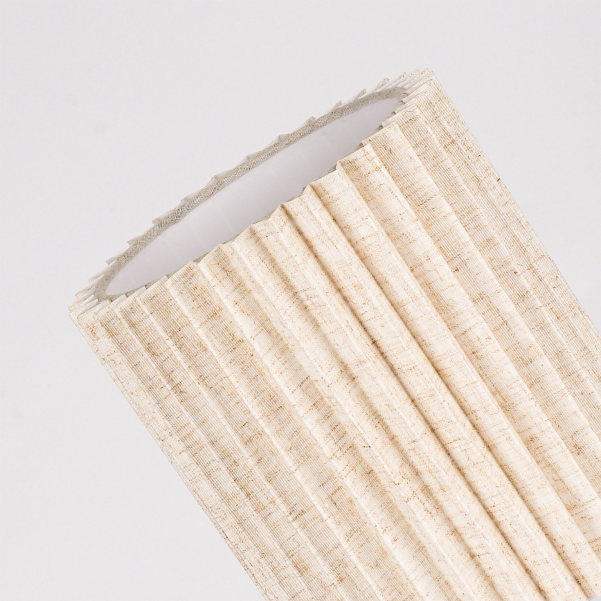 Brilagi - Tischlampe NORDIC WAVE 1xE27/15W/230V Leinen/weiß