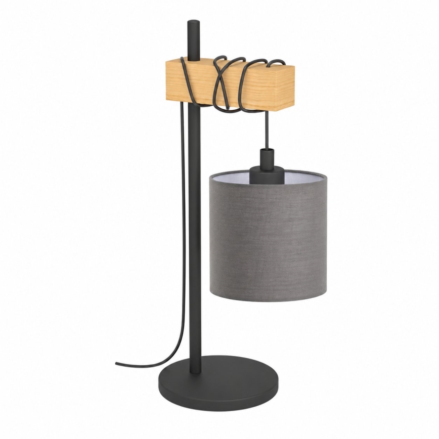 BRILAGI - Tischlampe NUBILA 1xE27/40W/230V braun/schwarz/anthrazit