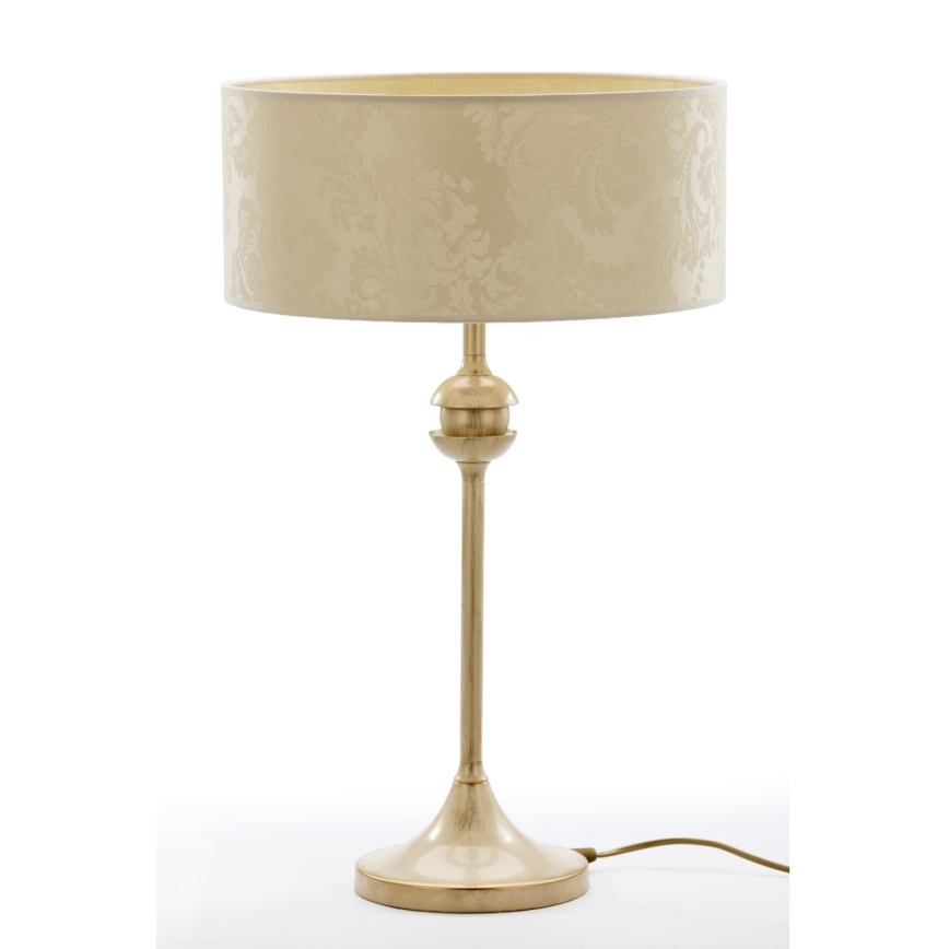 Brilagi - Tischlampe SAPHIRE 1xE27/15W/230V creme/gold/patina