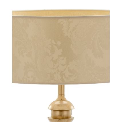 Brilagi - Tischlampe SAPHIRE 1xE27/15W/230V creme/gold/patina